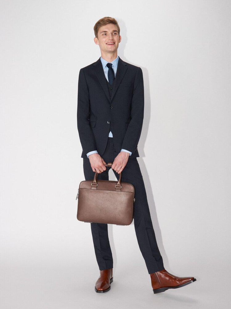 TIGER OF SWEDEN Bosun Skinn PC veske 15" Cognac-Bagger-BagBrokers