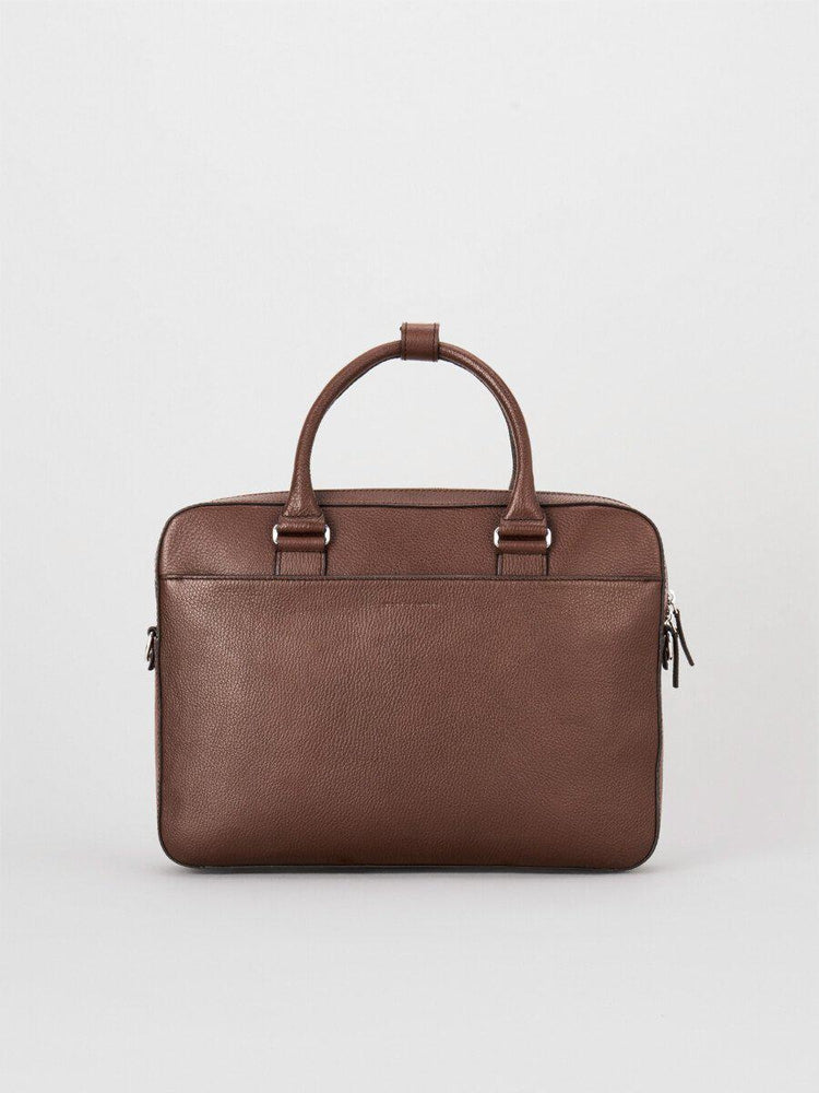 TIGER OF SWEDEN Bosun Skinn PC veske 15" Cognac-Bagger-BagBrokers