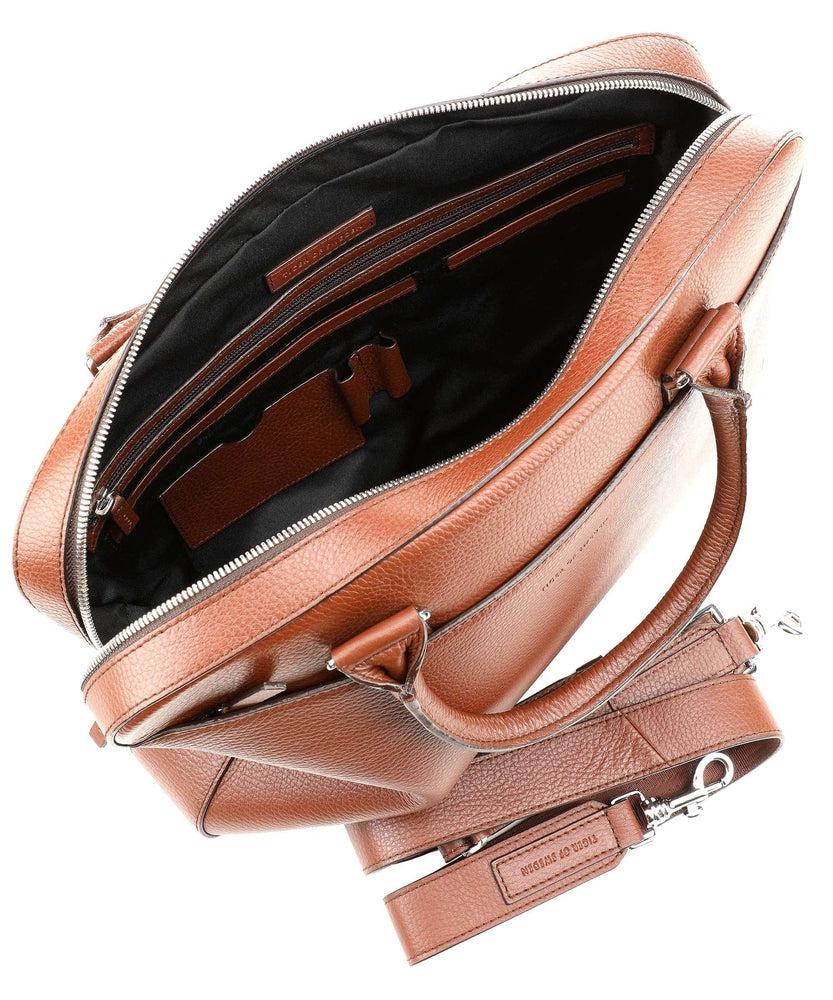 TIGER OF SWEDEN Bosun Skinn PC veske 15" Cognac-Bagger-BagBrokers