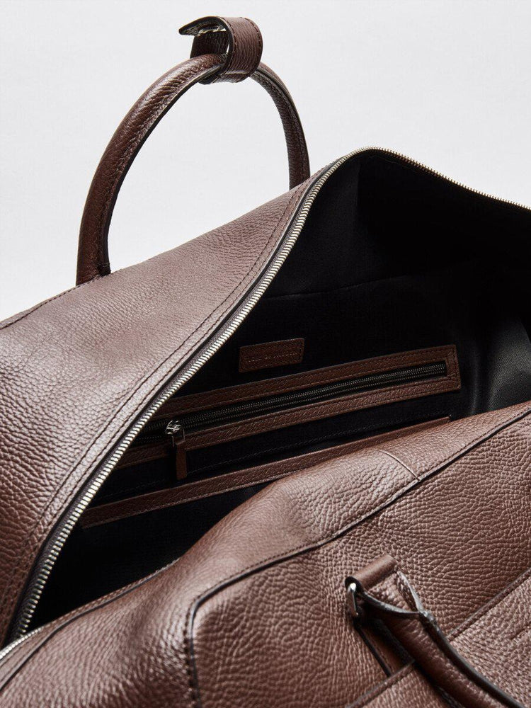 TIGER OF SWEDEN Brome Skinn Weekendbag Cognac-Bagger-BagBrokers