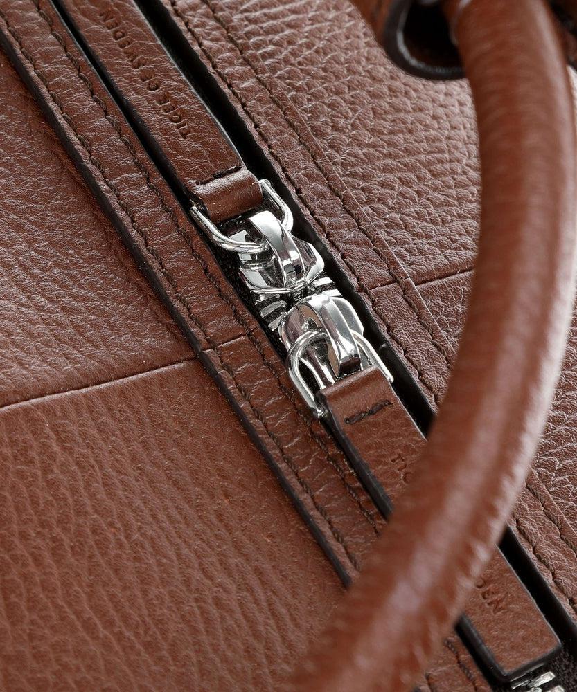 TIGER OF SWEDEN Brome Skinn Weekendbag Cognac-Bagger-BagBrokers