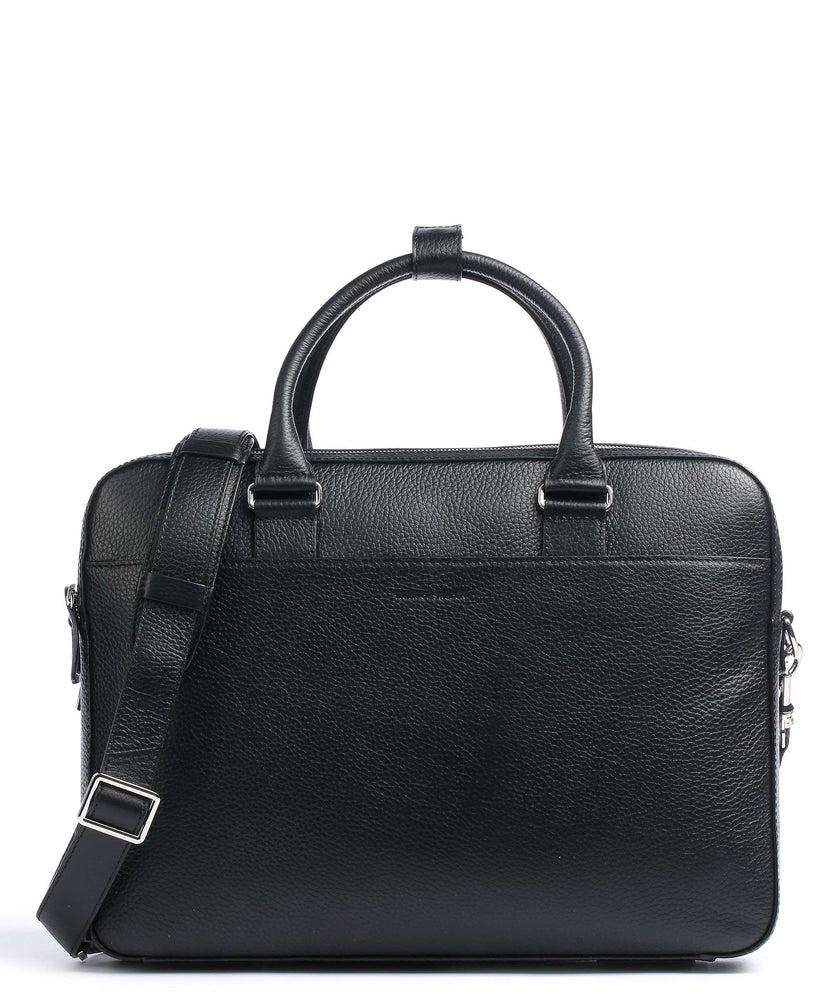 TIGER OF SWEDEN Burin Skinn PC veske 15" Black-Bagger-BagBrokers