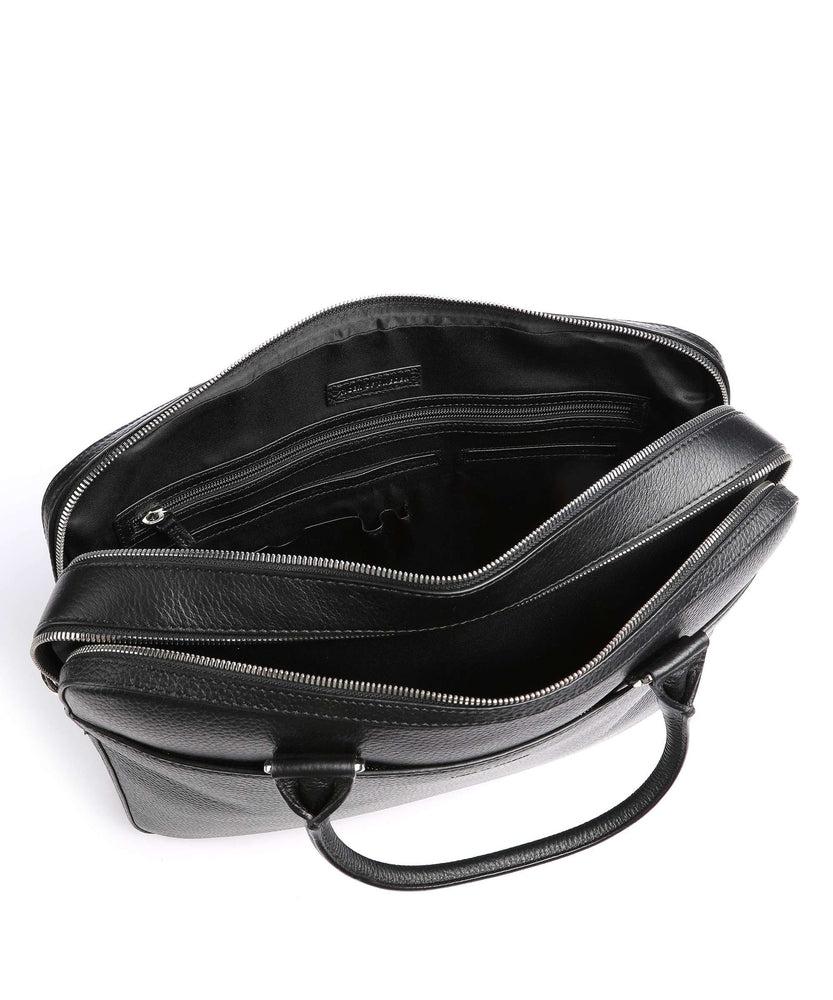 TIGER OF SWEDEN Burin Skinn PC veske 15" Black-Bagger-BagBrokers