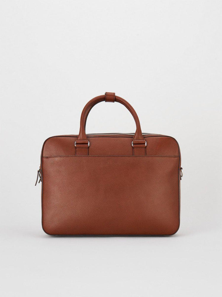 TIGER OF SWEDEN Burin Skinn PC veske 15" Cognac-Bagger-BagBrokers