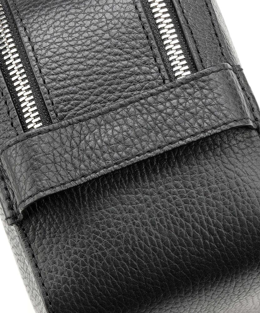 TIGER OF SWEDEN Wynd Wash bag Skinn toalettmappe Black-Bagger-BagBrokers