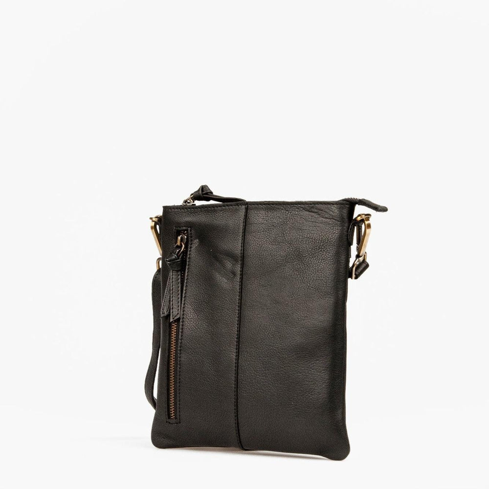 Treats Ingrid skulderveske i skinn Svart-Damevesker-BagBrokers