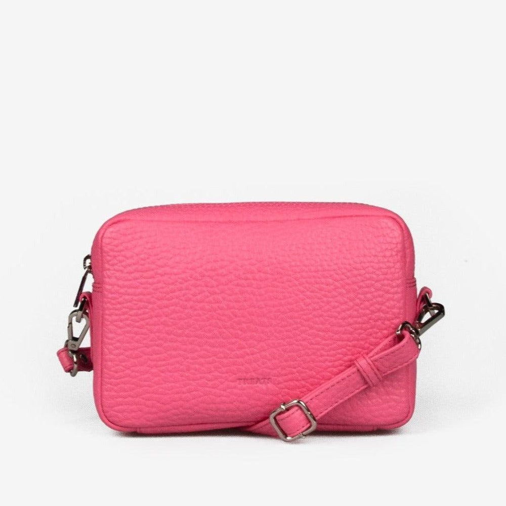 Treats Jasmin liten skulderveske i skinn Pink-Damevesker-BagBrokers