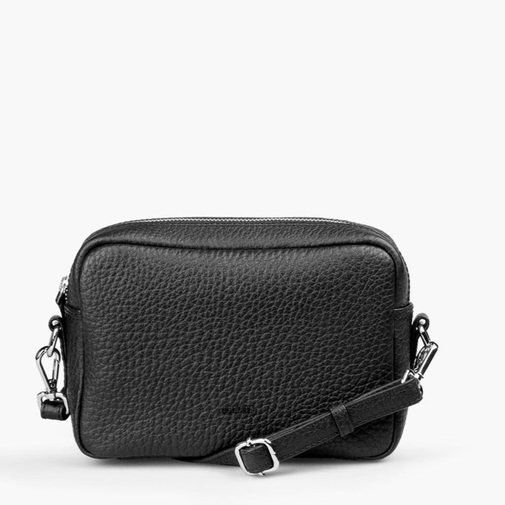 Treats Jasmin liten skulderveske i skinn Svart-Damevesker-BagBrokers