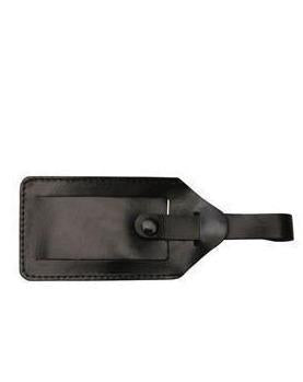 Reisedings-Trend Traveler Koffertmerkelapper i skinn 2pk. Sort-BagBrokers