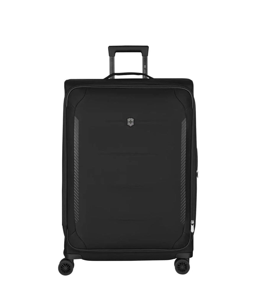 Victorinox Crosslight Stor utvidbar Koffert 110 liter Svart-Myke kofferter-BagBrokers