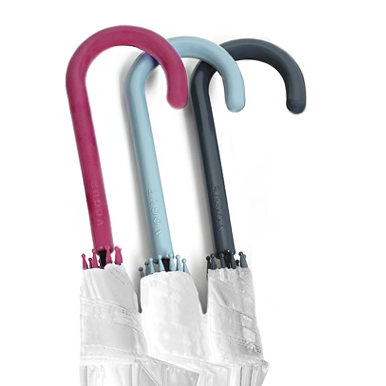 Vogue 157 V stor gjennomsktig paraply windproof grå-Paraplyer-BagBrokers