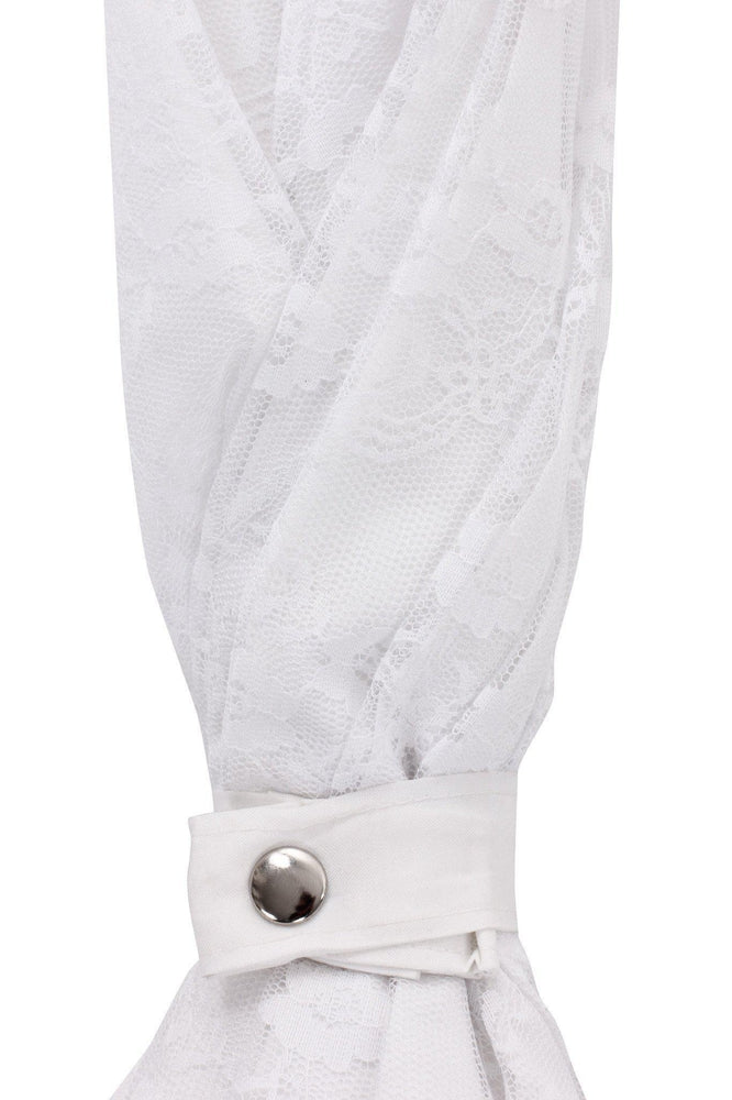 Paraplyer-Vogue Brudeparaply Windproof brokade Hvit-BagBrokers