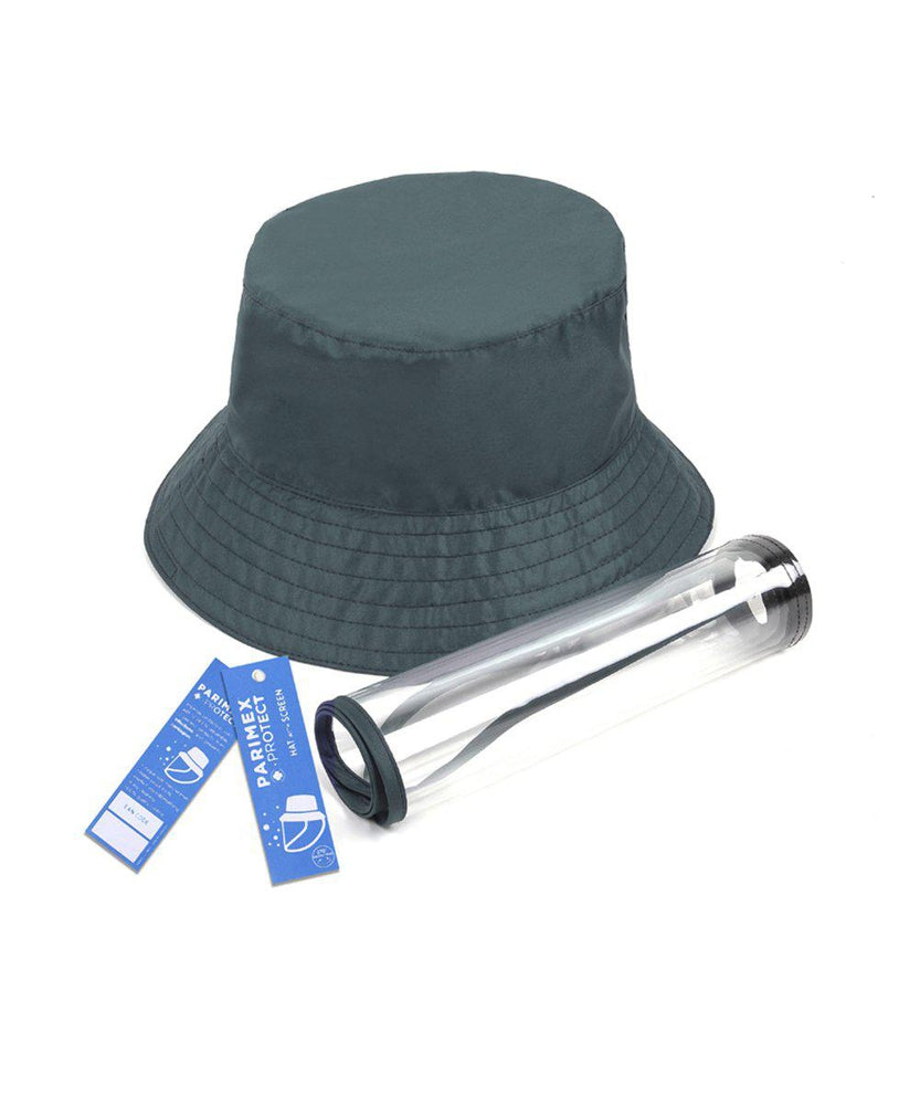 Regnhatt med avtagbart visir Grønn-regn hatt-BagBrokers