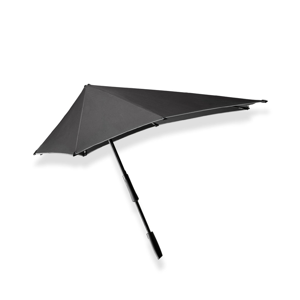 senz paraply Long XXL stick pure black reflective-Paraplyer-BagBrokers