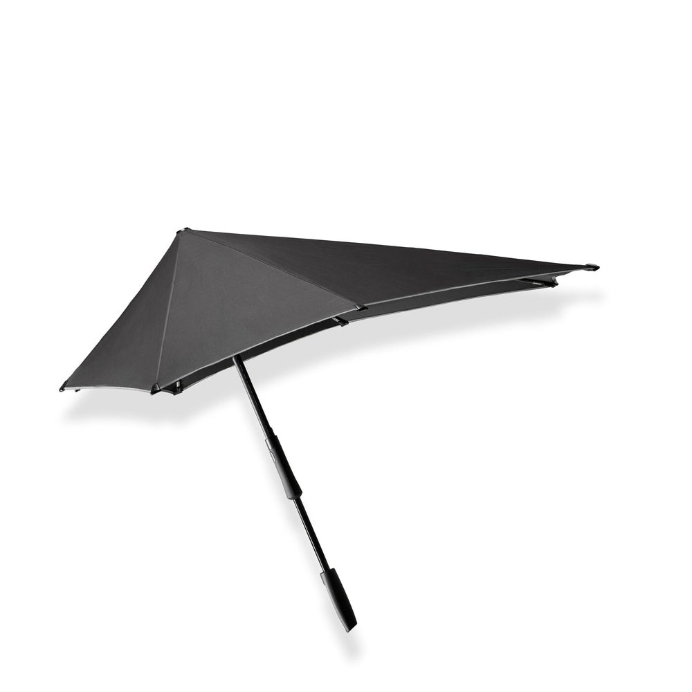 senz paraply Long large stick pure black reflective-Paraplyer-BagBrokers
