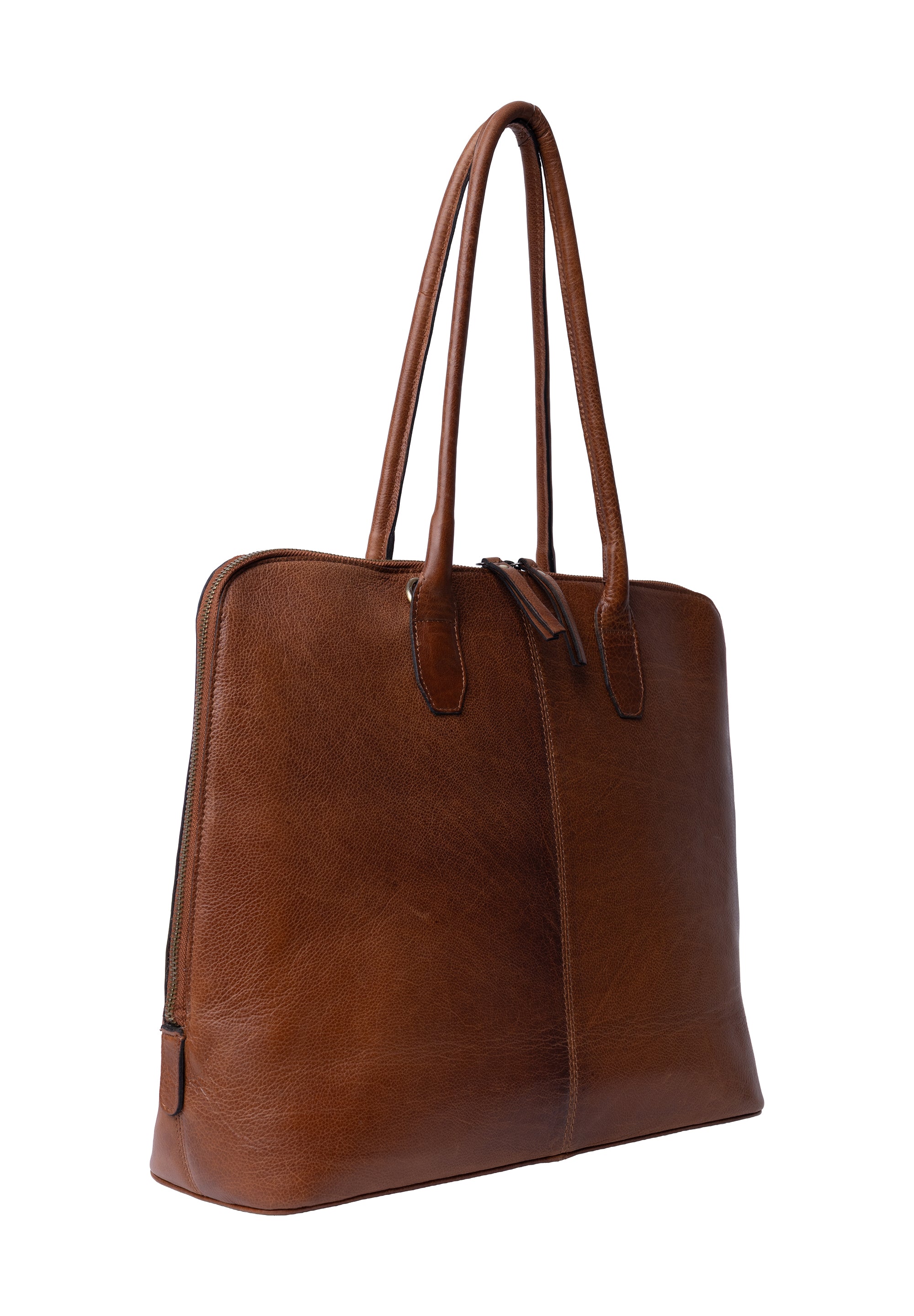Re:Designed by Dixie Silje Big skulderveske i skinn Walnut