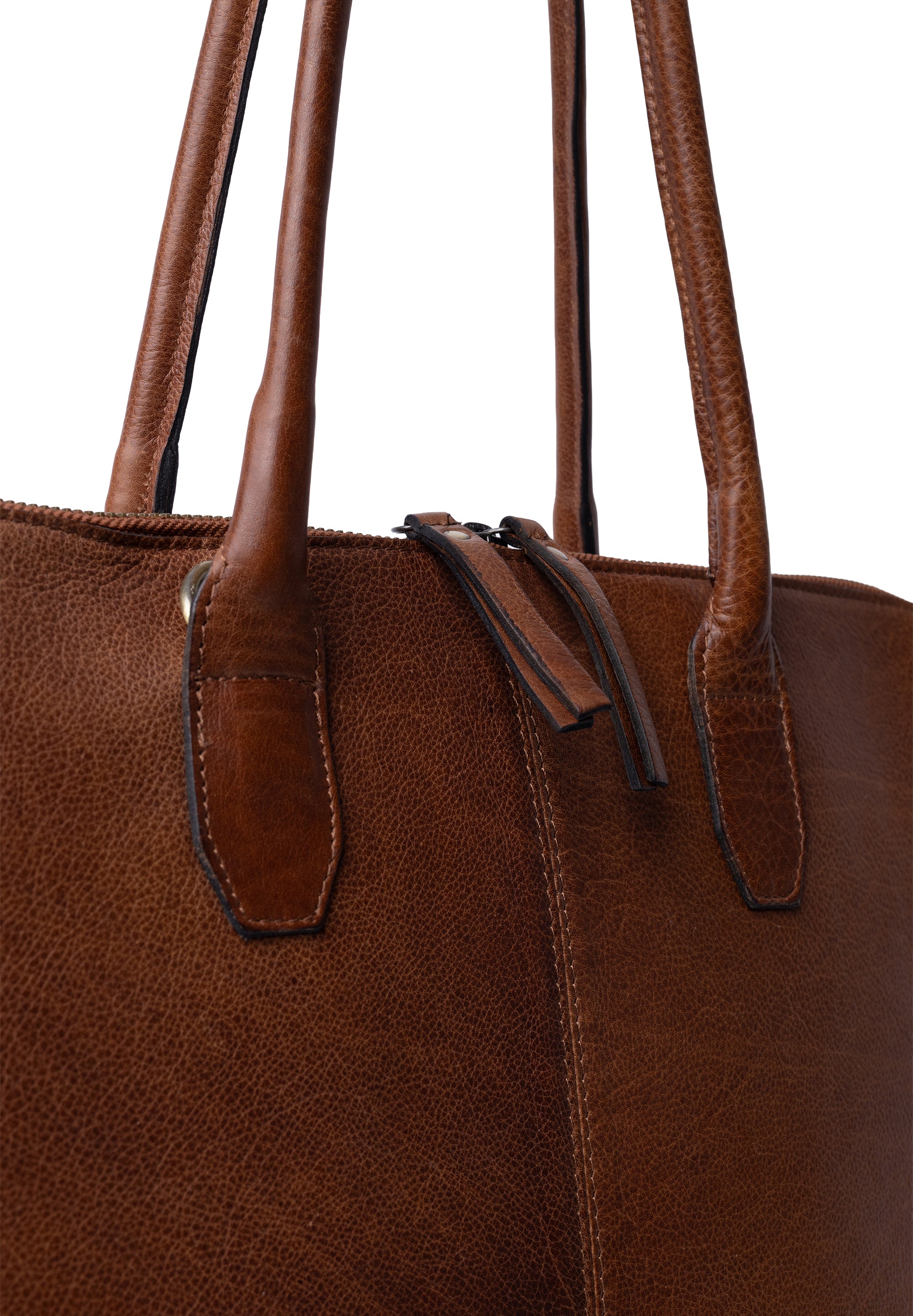 Re:Designed by Dixie Silje Big skulderveske i skinn Walnut