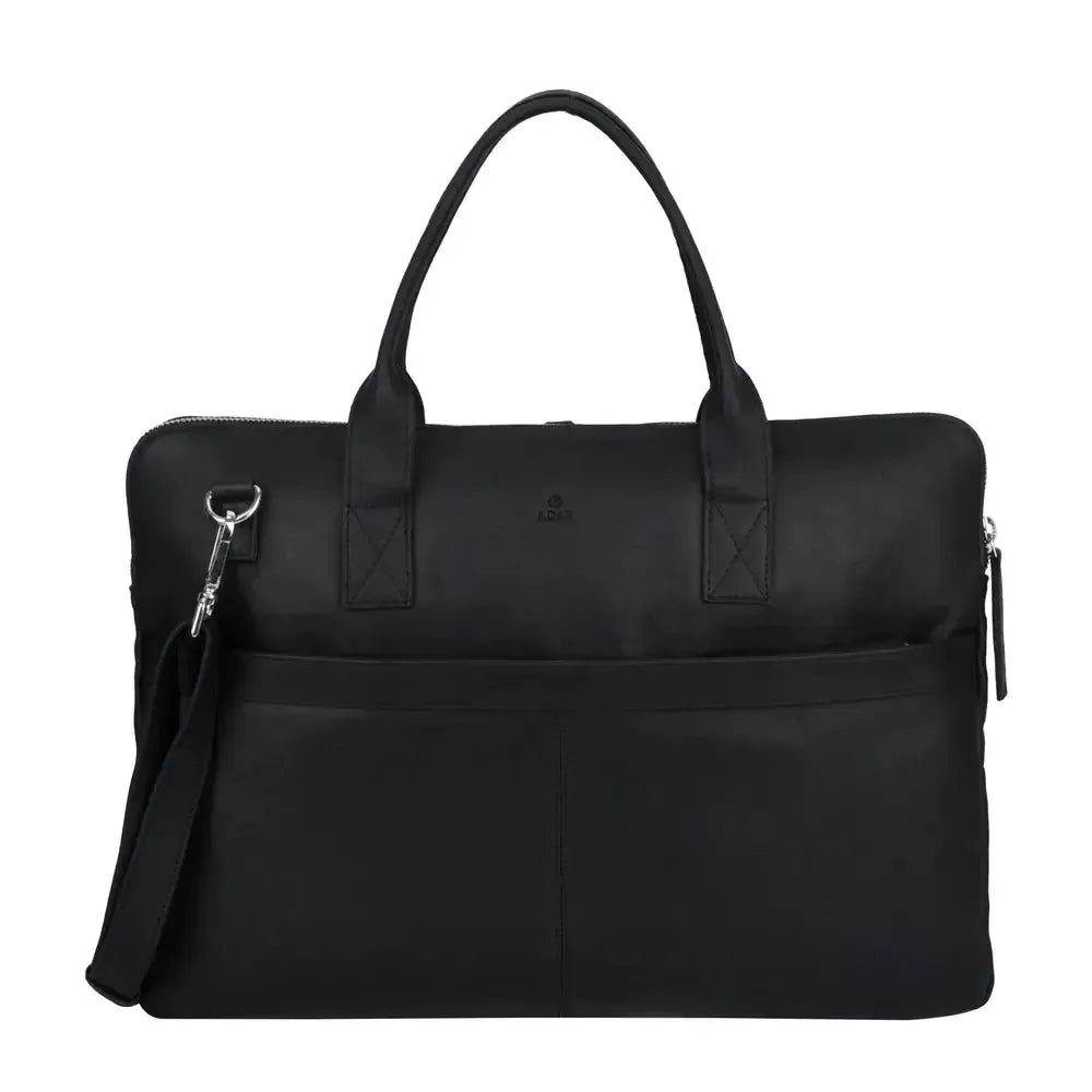 Adax Catania Jamie skinn Pc-veske Svart-Veske-BagBrokers