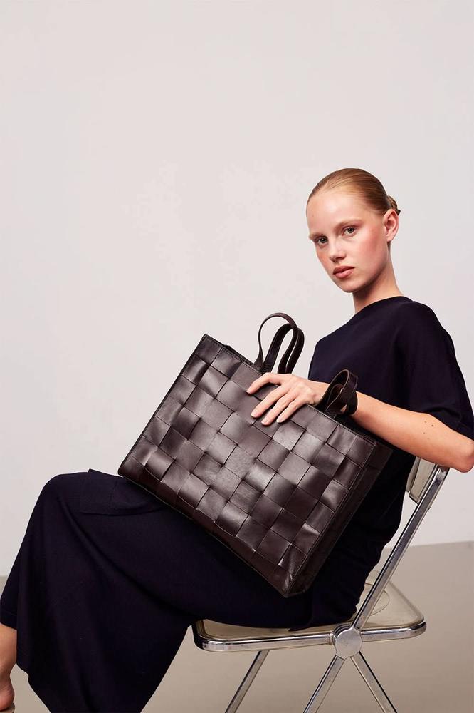 Adax Limona shopper Ingrid Dark Brown-Veske-BagBrokers