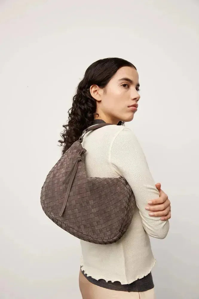 Adax Rozzano flettet skulderveske Marlin Grey-Veske-BagBrokers