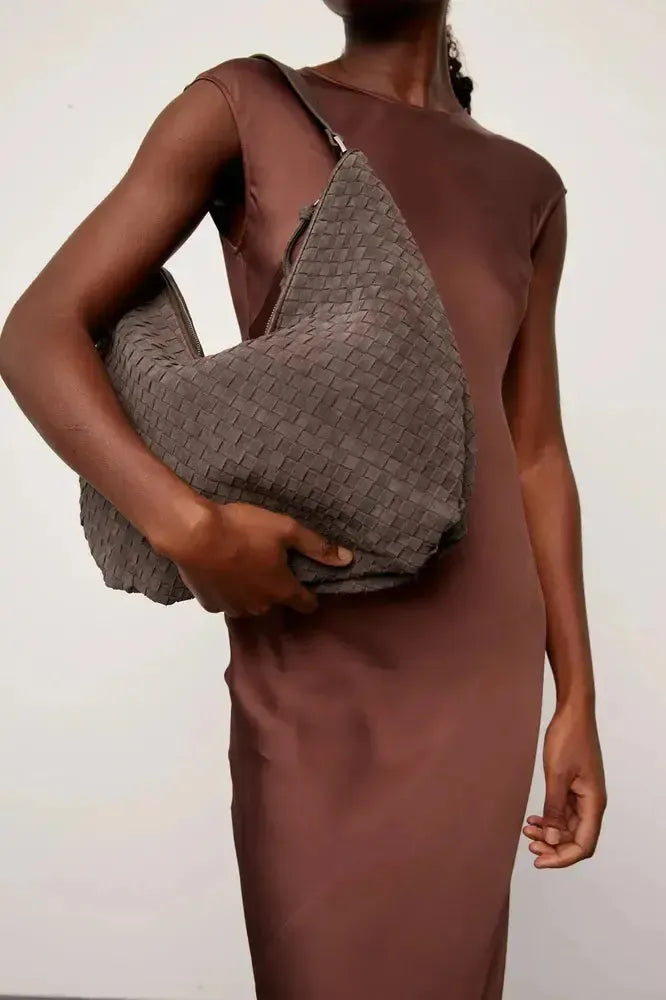Adax Rozzano flettet skulderveske Mindy Grey-Veske-BagBrokers