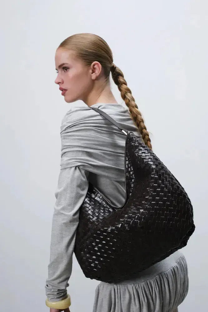 Adax Salerno Skulderveske Mindy Dark brown-Veske-BagBrokers