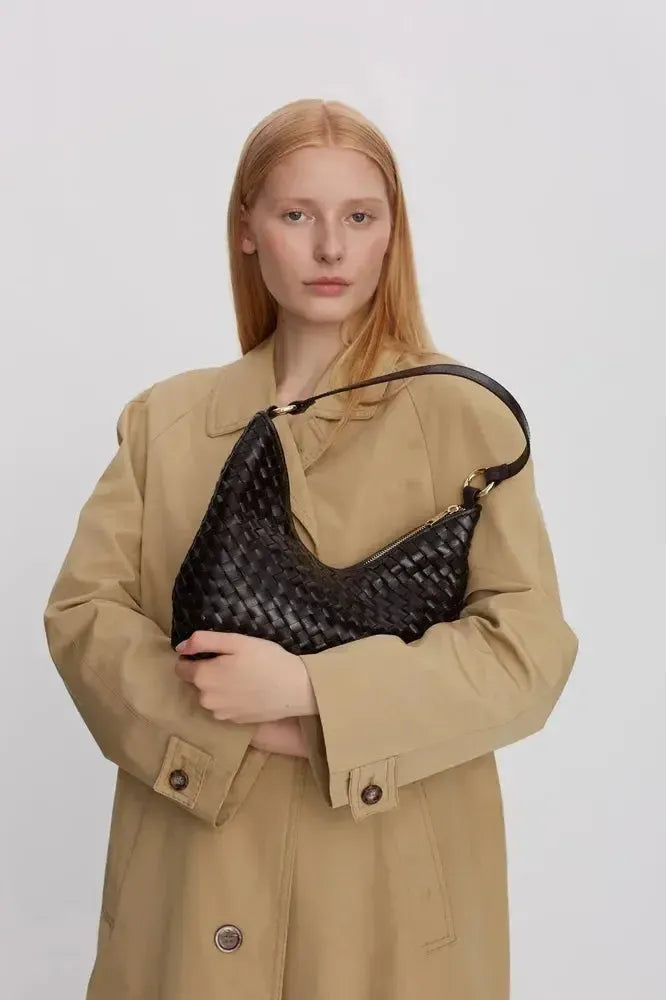 Adax Salerno Skulderveske Mona Dark Brown-Veske-BagBrokers