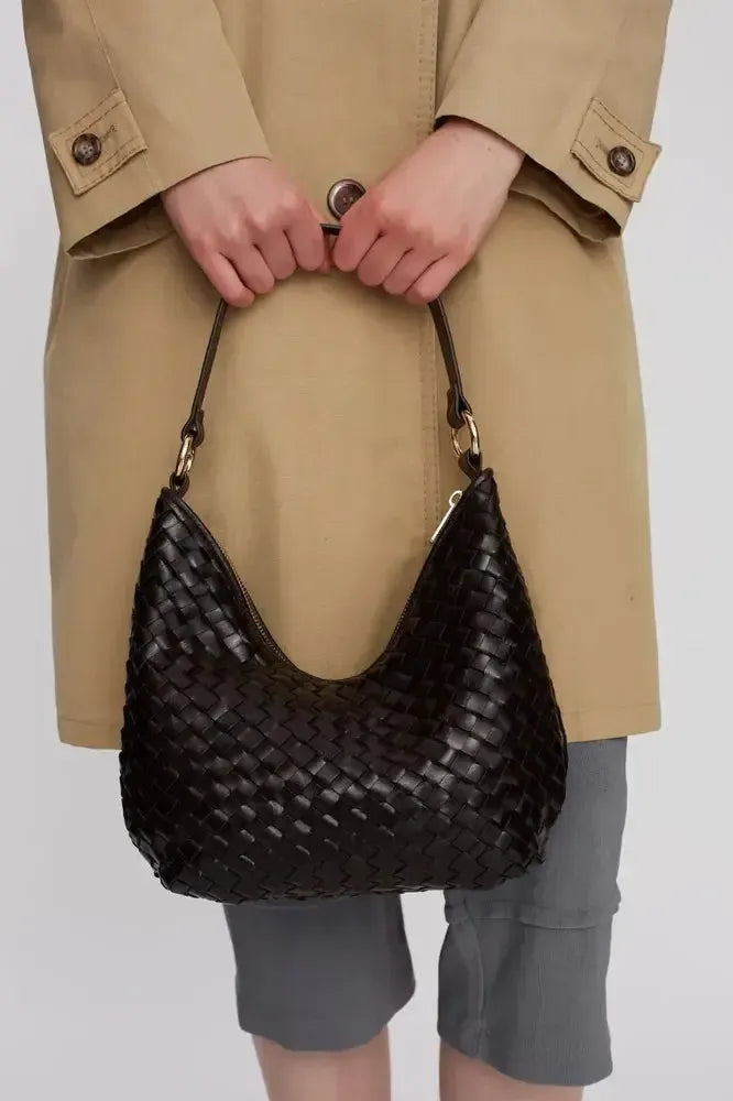 Adax Salerno Skulderveske Mona Dark Brown-Veske-BagBrokers