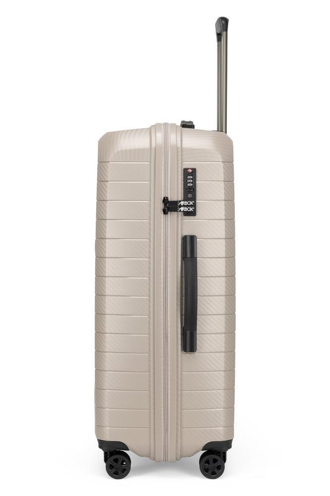 AirBox sett med harde trillekofferter 55+66+74 cm Champagne-Harde kofferter-BagBrokers