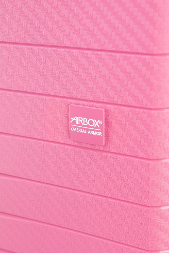 AirBox sett med harde trillekofferter 55+66+74 cm MetallicPink-Harde kofferter-BagBrokers