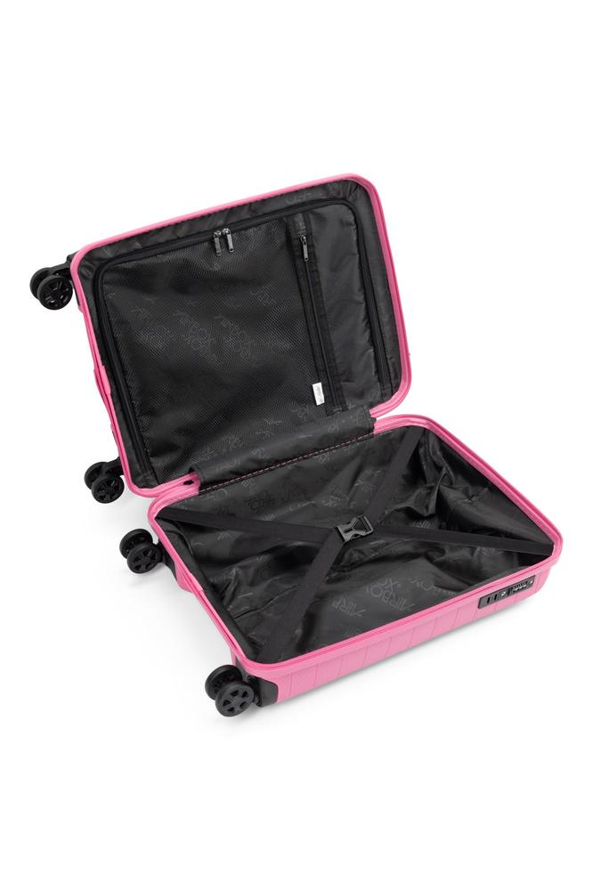 AirBox sett med harde trillekofferter 55+66+74 cm MetallicPink-Harde kofferter-BagBrokers