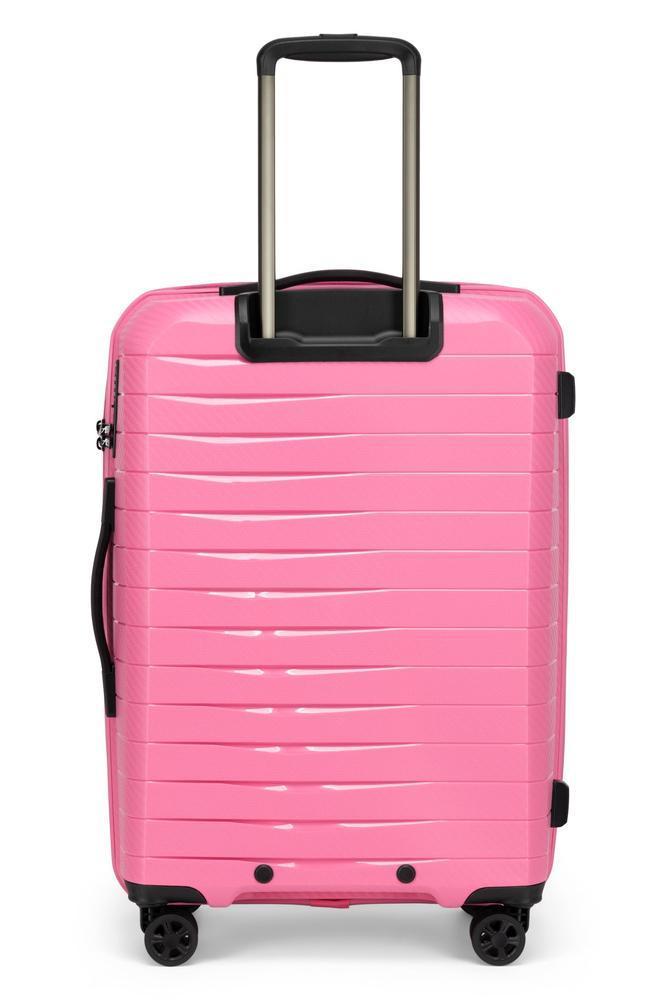 AirBox sett med harde trillekofferter 55+66+74 cm MetallicPink-Harde kofferter-BagBrokers
