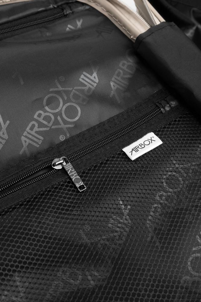 AirBox sett med harde trillekofferter 55+66+74 cm Champagne-Harde kofferter-BagBrokers