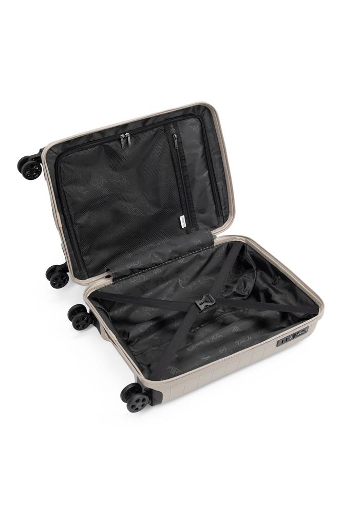 AirBox sett med harde trillekofferter 55+66+74 cm Champagne-Harde kofferter-BagBrokers