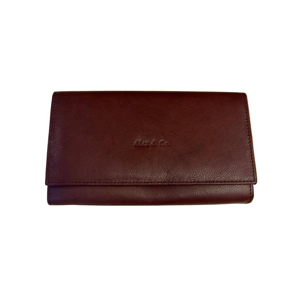 Alex & Co clutch/lommebok i mykt skinn Brun-Lommebok/ Kortholder-BagBrokers