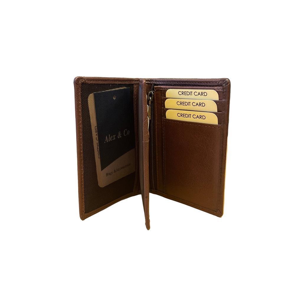 Alex & Co lommebok i mykt deilig skinn Brun-Lommebok/ Kortholder-BagBrokers