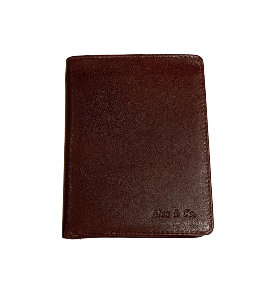 Alex & Co stor lommebok i mykt skinn Brun-Lommebok/ Kortholder-BagBrokers