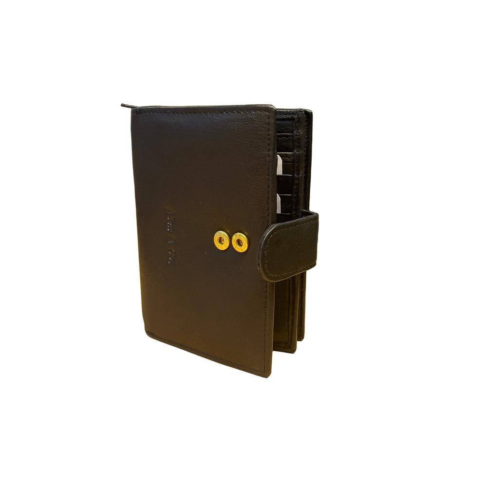 Alex & Co stor lommebok i mykt skinn Svart-Lommebok/ Kortholder-BagBrokers