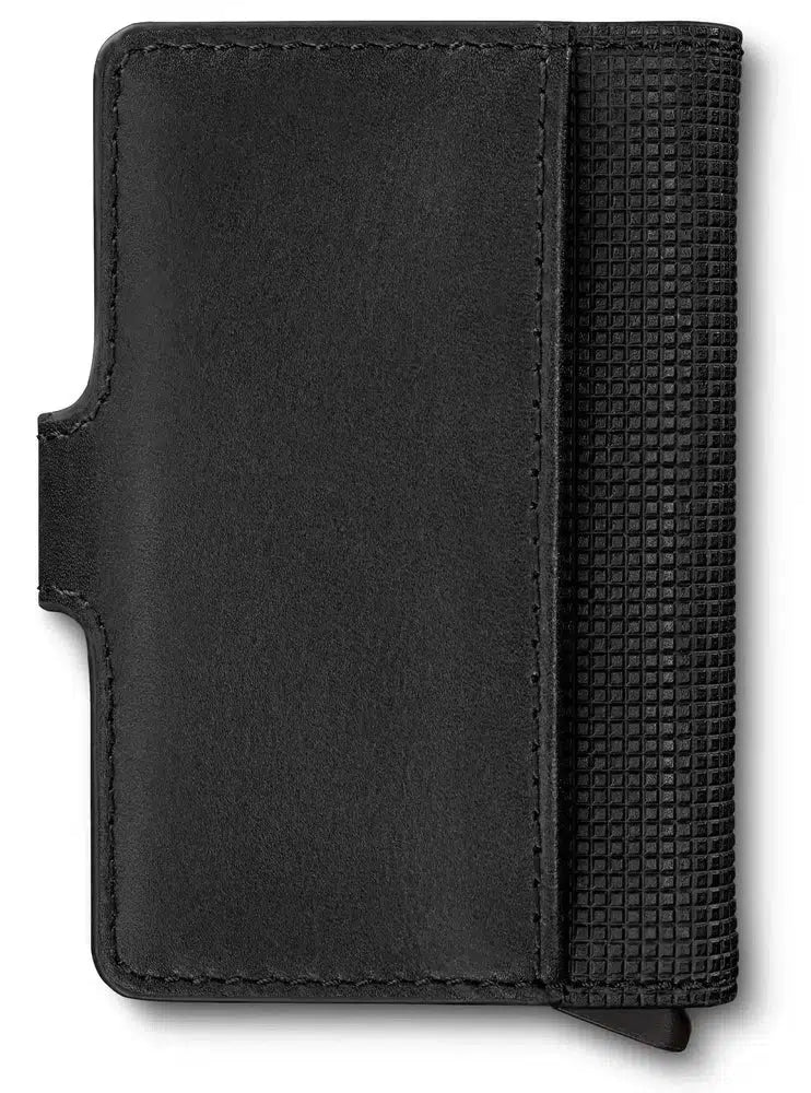 Altus Secrid Leather Card Wallet Victorinox Black-Lommebok/ Kortholder-BagBrokers