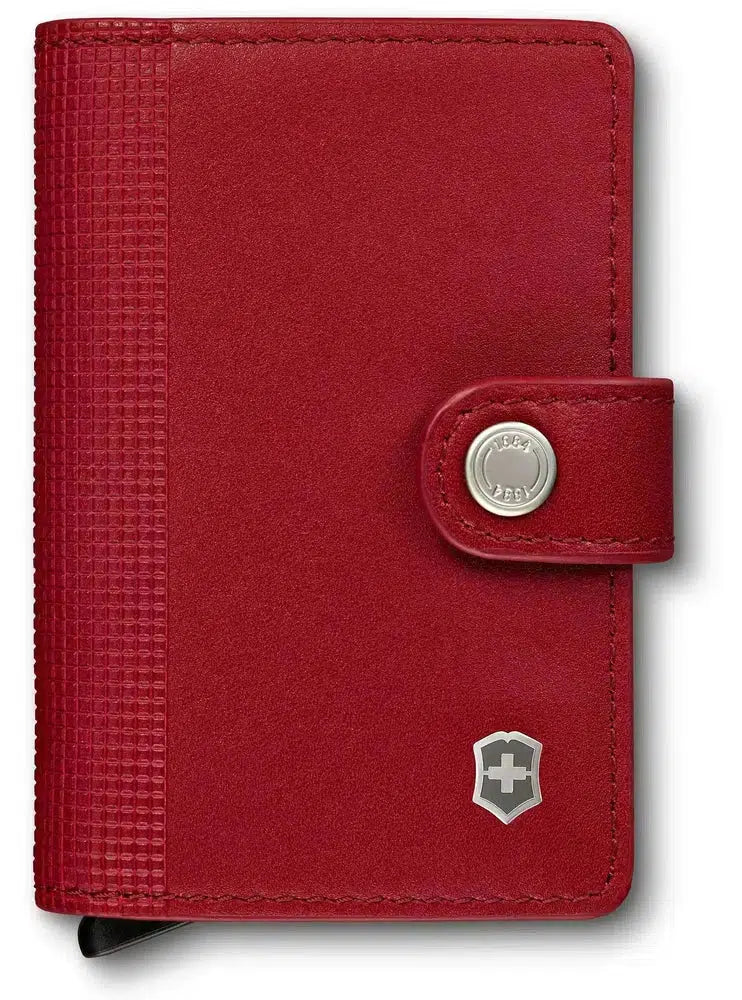 Altus Secrid Leather Card Wallet Victorinox Red-Lommebok/ Kortholder-BagBrokers