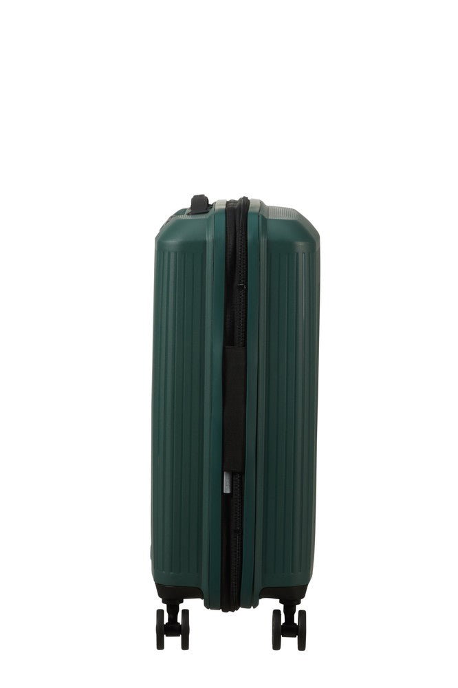 American Tourister AEROSTEP ekspanderende kabinkoffert 55 cm Dark Forest-Harde kofferter-BagBrokers