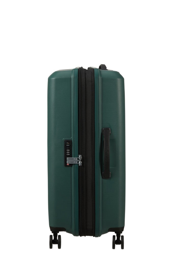 American Tourister AEROSTEP medium utvidbar koffert 67 cm Dark Forest-Harde kofferter-BagBrokers