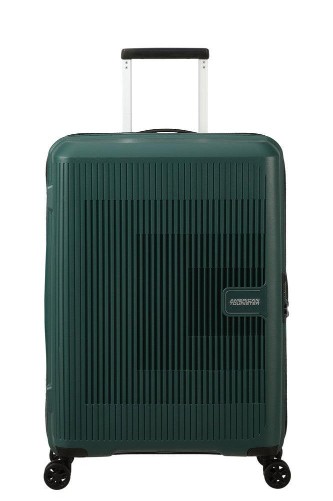 American Tourister AEROSTEP medium utvidbar koffert 67 cm Dark Forest-Harde kofferter-BagBrokers