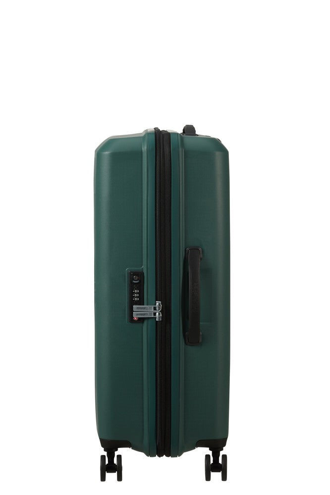 American Tourister AEROSTEP medium utvidbar koffert 67 cm Dark Forest-Harde kofferter-BagBrokers