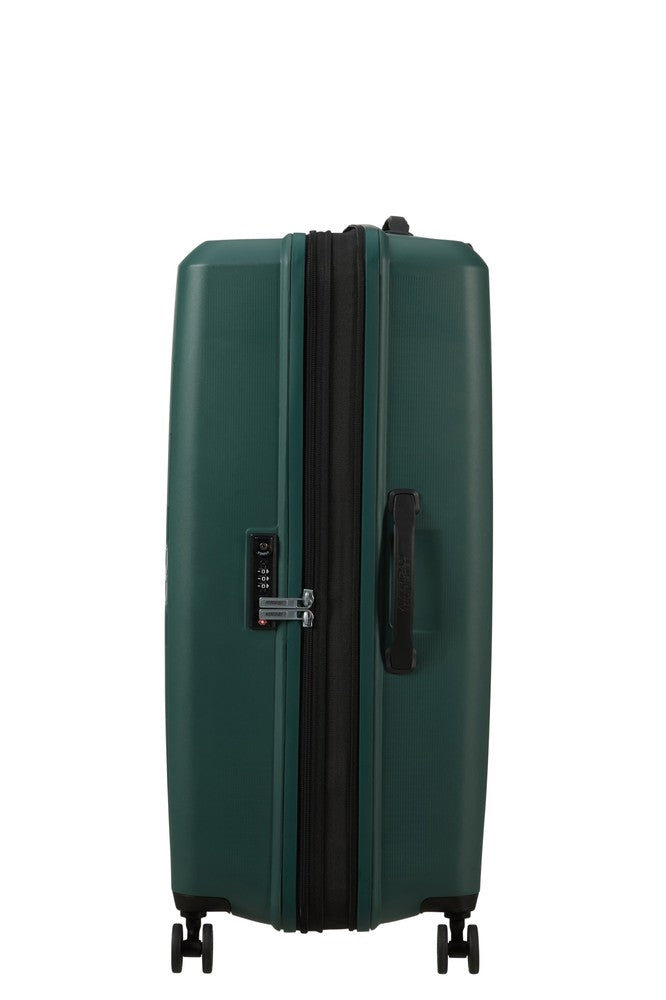 American Tourister AEROSTEP stor utvidbar koffert 77 cm Dark Forest-Harde kofferter-BagBrokers