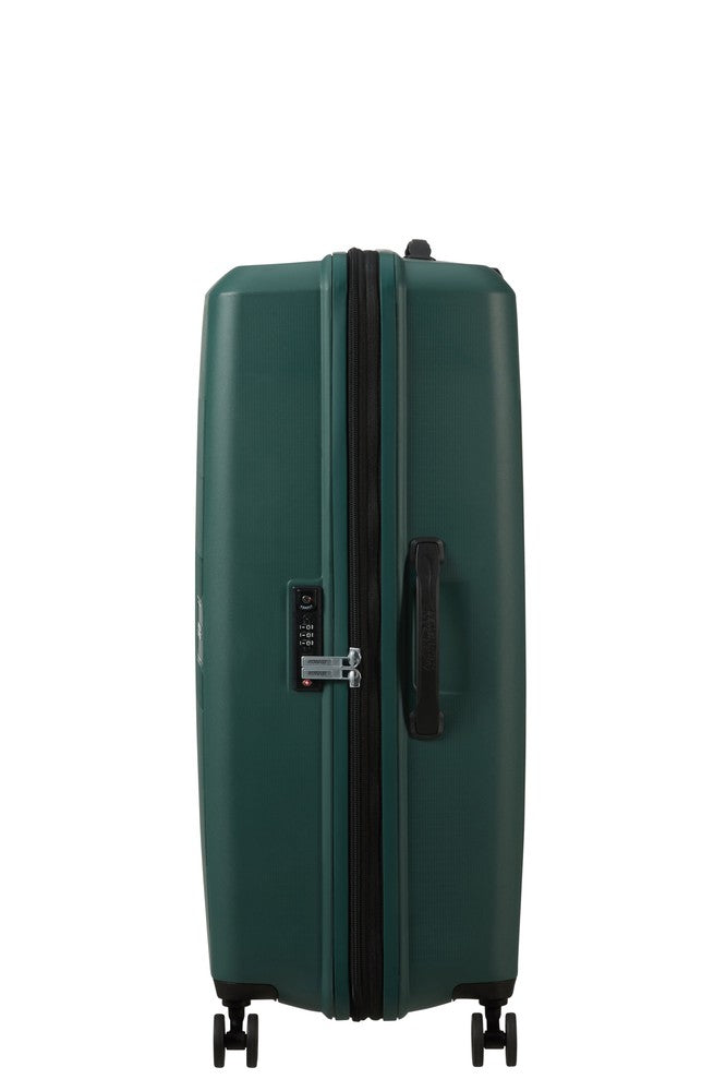 American Tourister AEROSTEP stor utvidbar koffert 77 cm Dark Forest-Harde kofferter-BagBrokers