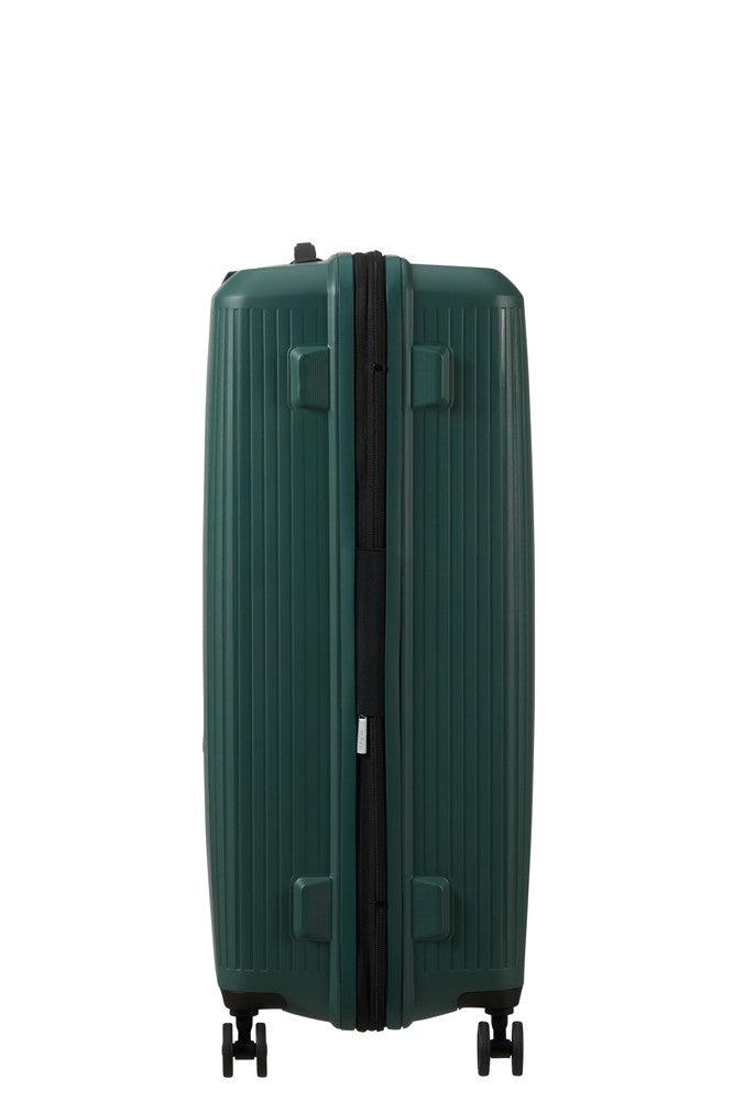 American Tourister AEROSTEP stor utvidbar koffert 77 cm Dark Forest-Harde kofferter-BagBrokers