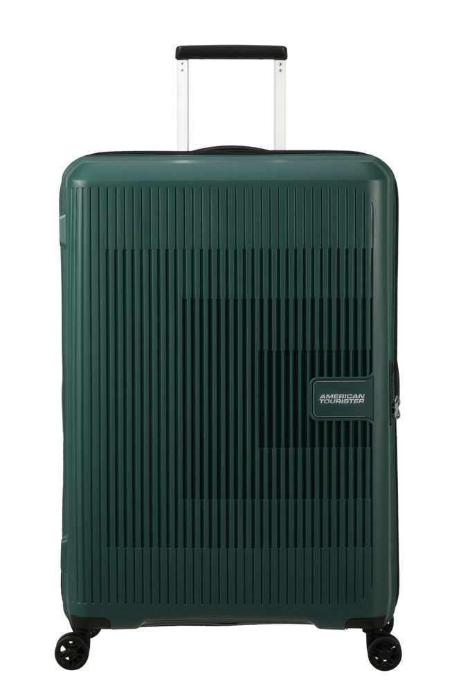 American Tourister AEROSTEP stor utvidbar koffert 77 cm Dark Forest-Harde kofferter-BagBrokers