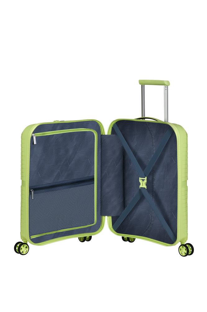 American Tourister Airconic kabinkoffert med 4 hjul 55 cm Electric Lime-Harde kofferter-BagBrokers