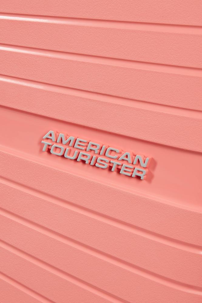 American Tourister Airconic stor koffert med 4 hjul 77 cm Solar Pink-Harde kofferter-BagBrokers